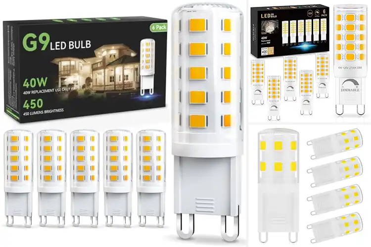 Detailed view of Best Bathroom Vanity G9 Bulbs for Bright, Clear Lighting