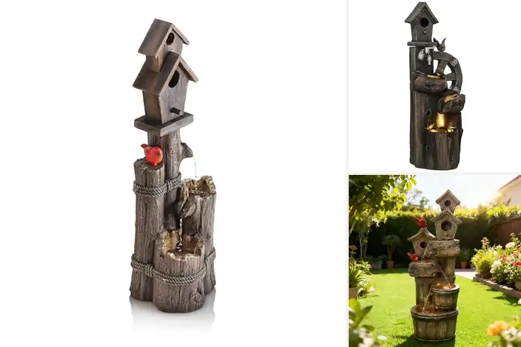Detailed view of Best Birdhouse Nesting Fountains