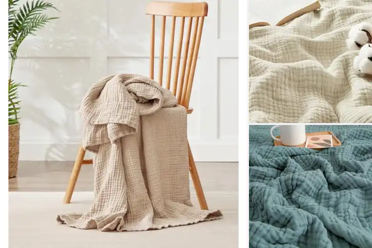 Detailed view of Best Breathable Gauze Blankets