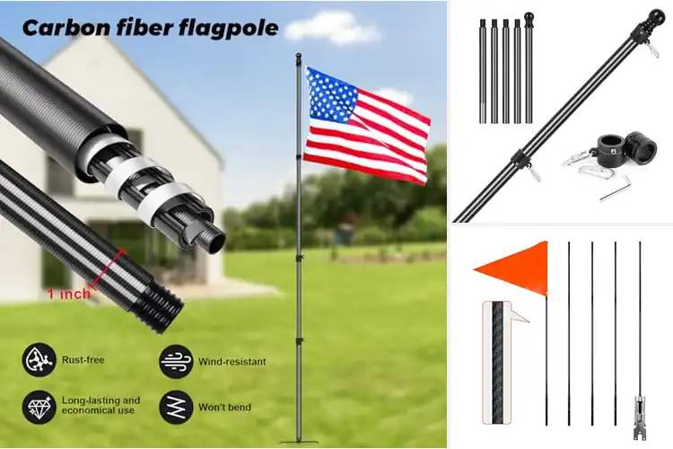 Detailed view of Best Carbon Fiber Flags