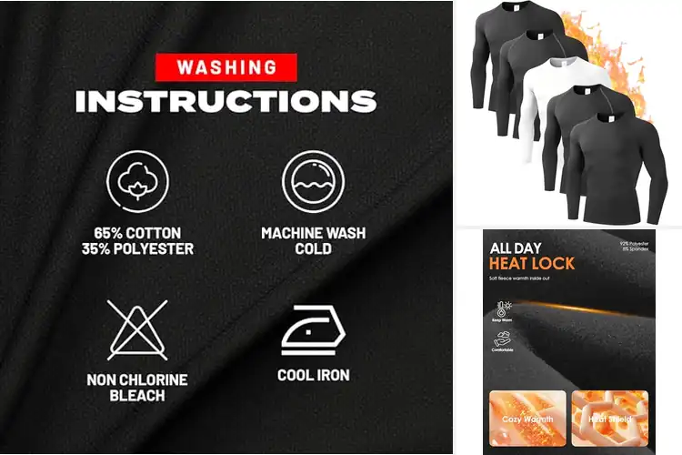 Detailed view of Best Close Fit Thermal Tops For Men