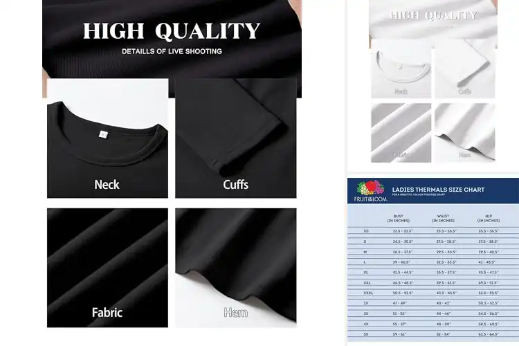 Detailed view of Best Close Fit Thermal Tops