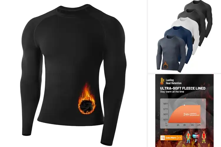 Detailed view of Best Close Fitting Thermal Shirts For Men