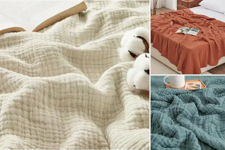 Detailed view of Best Cotton Muslin Blankets