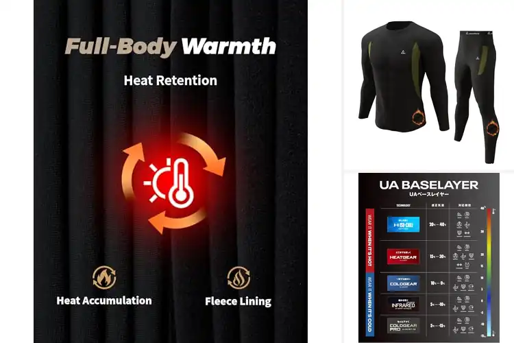 Detailed view of Best Fitted Thermal Base Layers For Men