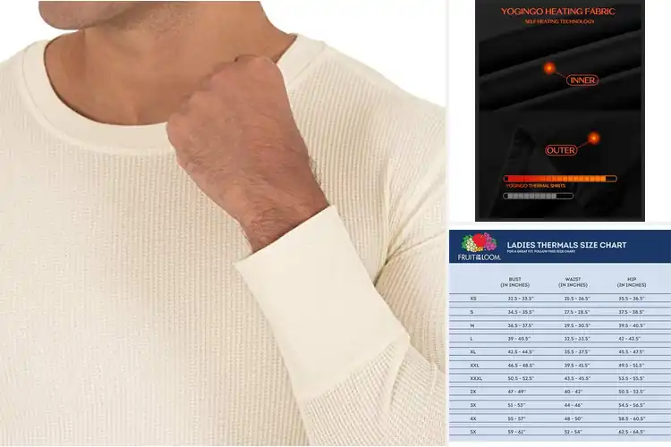 Detailed view of Best Long Sleeve Thermal Underwear