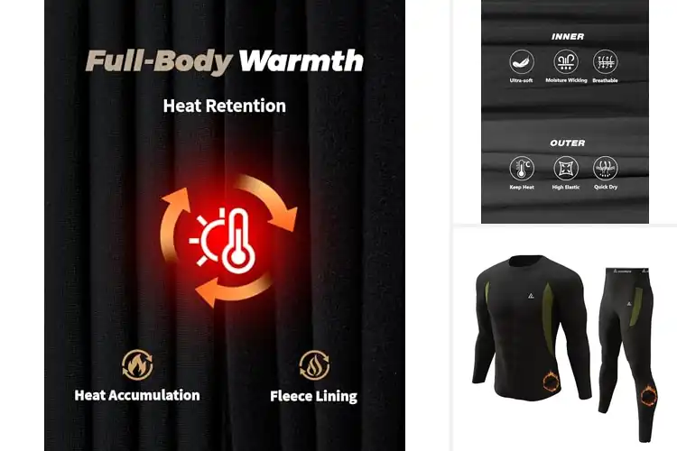 Detailed view of Best Men Cold Weather Base Layers