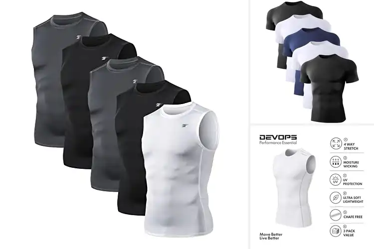 Detailed view of Best Mens Compression Under Shirts