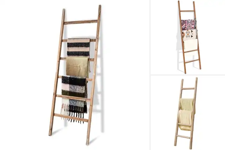 Detailed view of Best Natural Wood Ladder