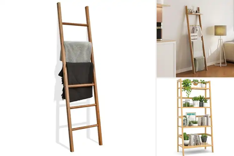 Detailed view of Best Natural Wood Ladders to Elevate Your Space