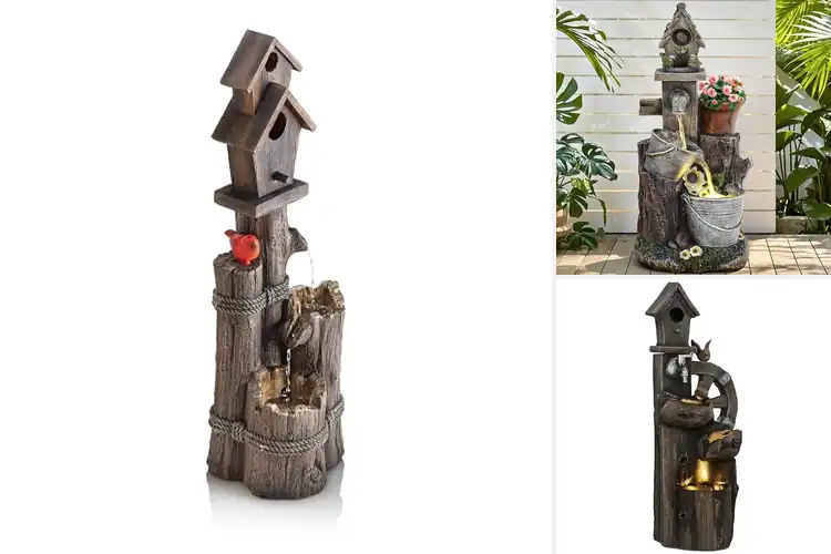 Detailed view of Best Outdoor Birdhouse Fountains
