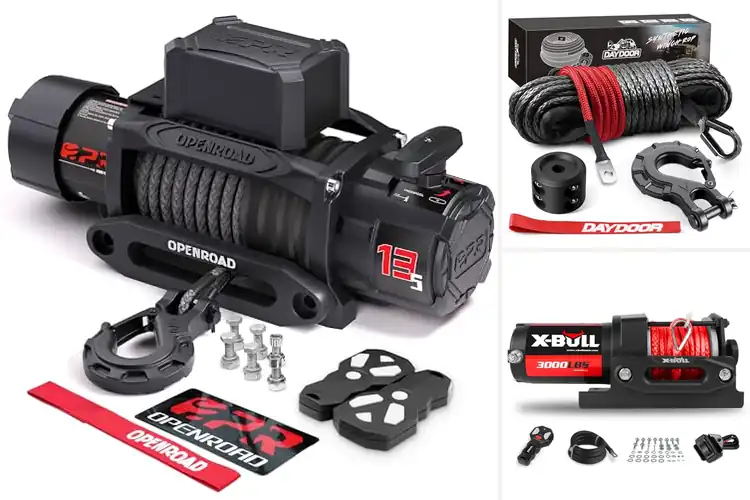 Detailed view of Best Synthetic Rope Winches