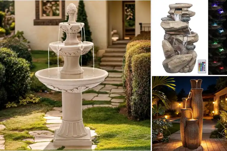 Detailed view of Best Tranquil Yard Fountains: Transform Your Outdoor Space