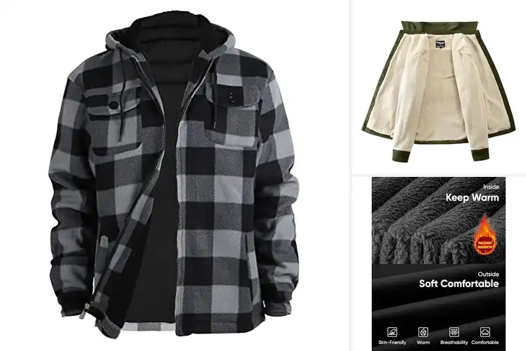 Detailed view of Best Warm Men’s Fleece-L lined Shirts