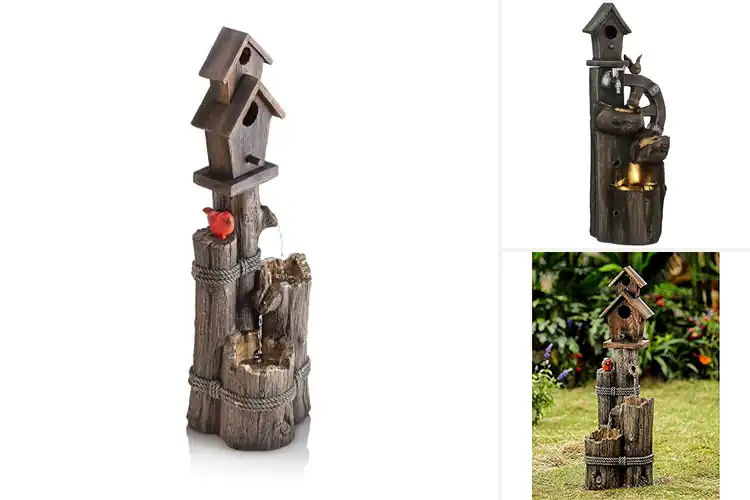 Detailed view of Best Weather Resistant Birdhouse Fountains