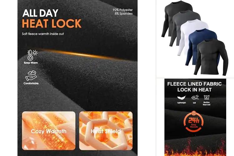 Detailed view of Best Winter Base Layer Shirts