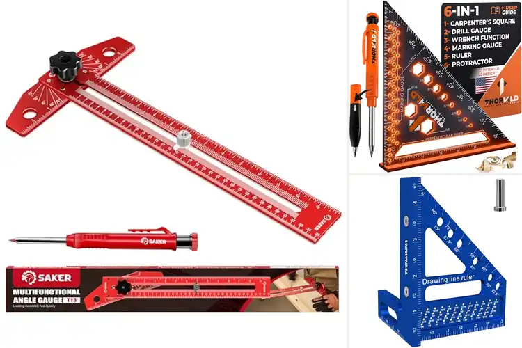 Detailed view of Best Woodworking Square Protractors