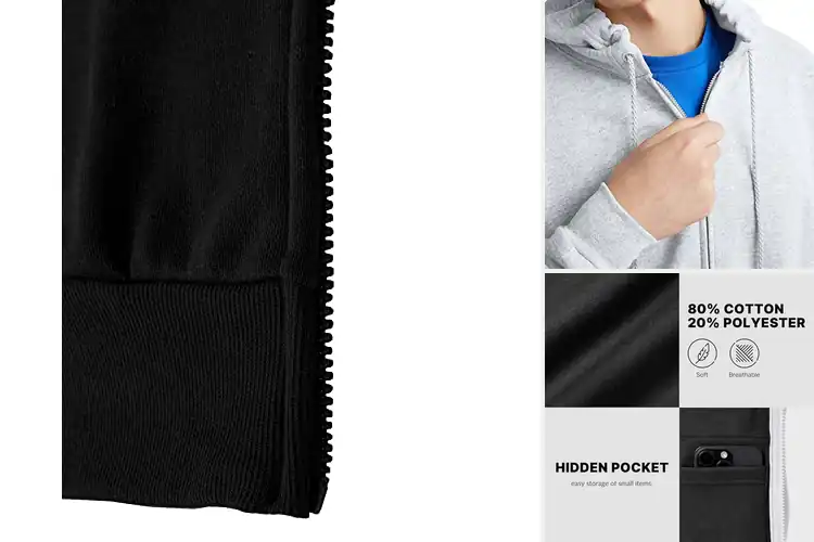 Detailed view of Best Zip Up Hoodie Fit
